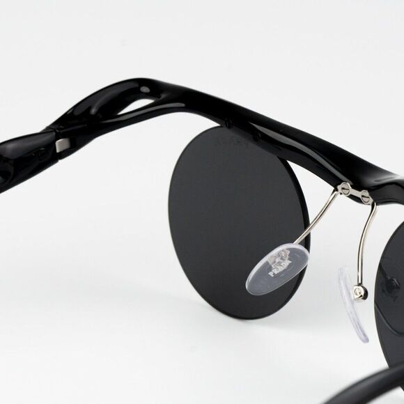 NEW Prada PRA24S 1AB5S0 Black Dark Grey Round Unisex Sunglasses 0PR A24S - Picture 11 of 15